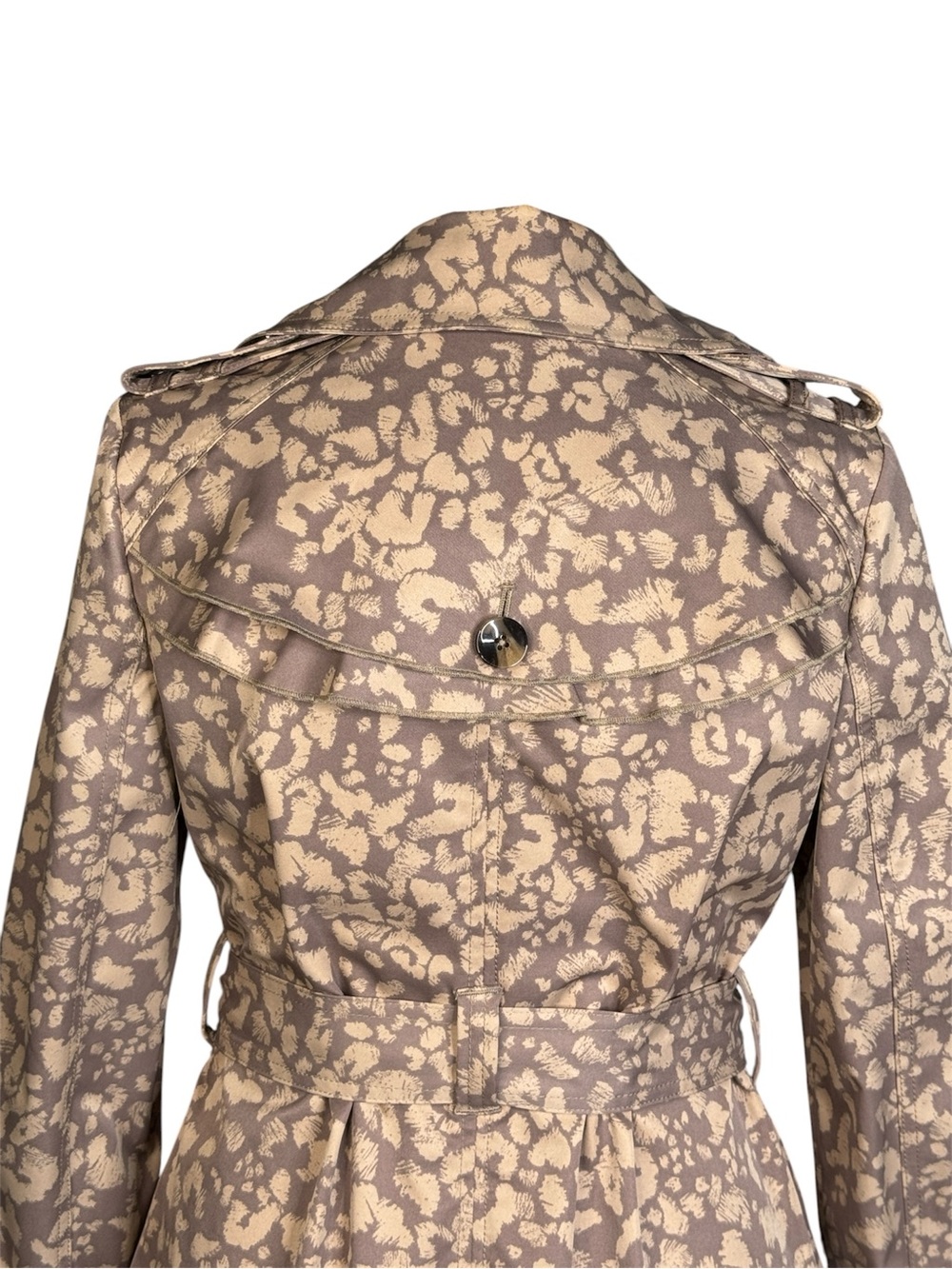 ANTHROPOLOGIE DAUGHTERS OF THE LIBERATION SUBTLE SURVIVAL LEOPARD PRINT COAT - Picture 8 of 15